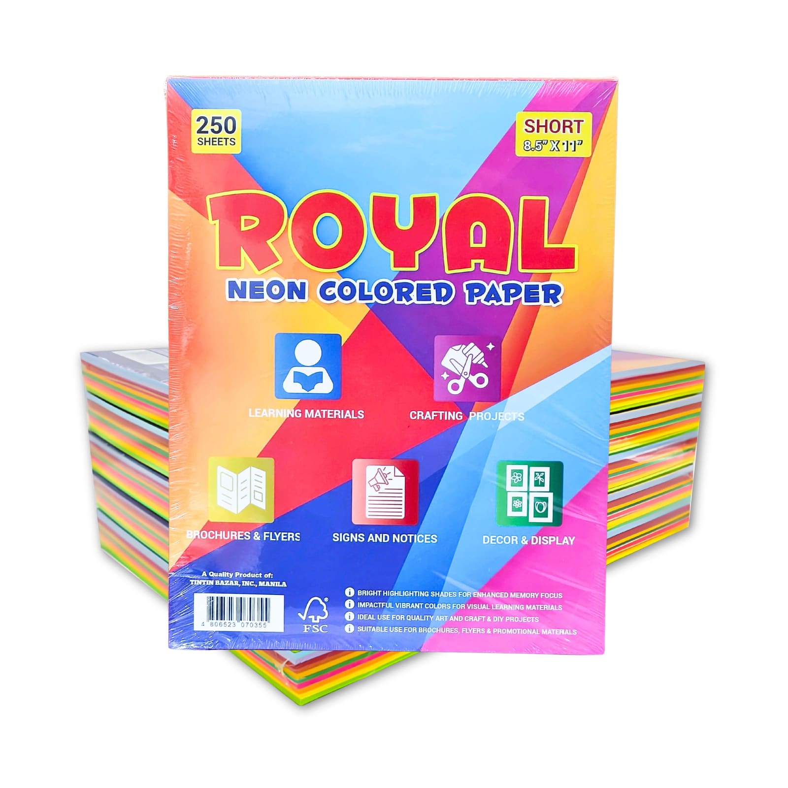 Royal Neon Colored Paper