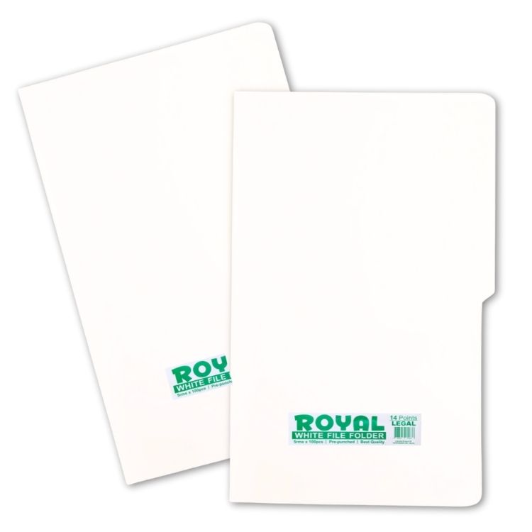 Royal White Folder 14pts photo