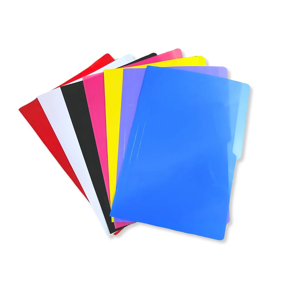 Pre-Punched Plastic Folder Thick photo