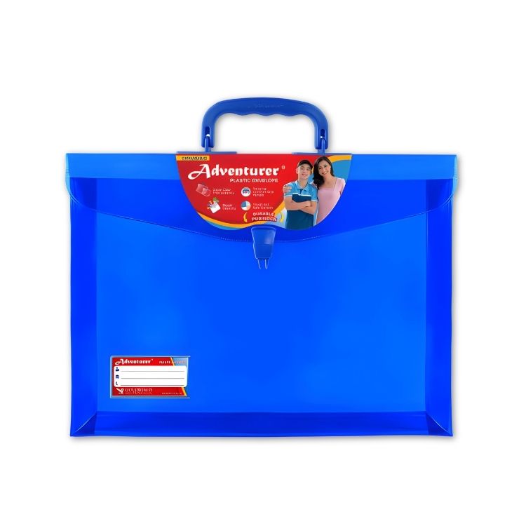 Adventurer E-13-SLWH Plastic Envelope Colored with Handle