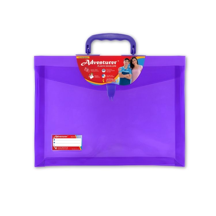 Adventurer E-13-SLWH Plastic Envelope Colored with Handle option photo