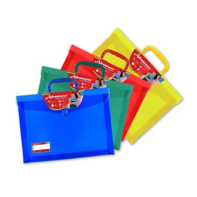Adventurer E-13-SLWH Plastic Envelope Colored with Handle