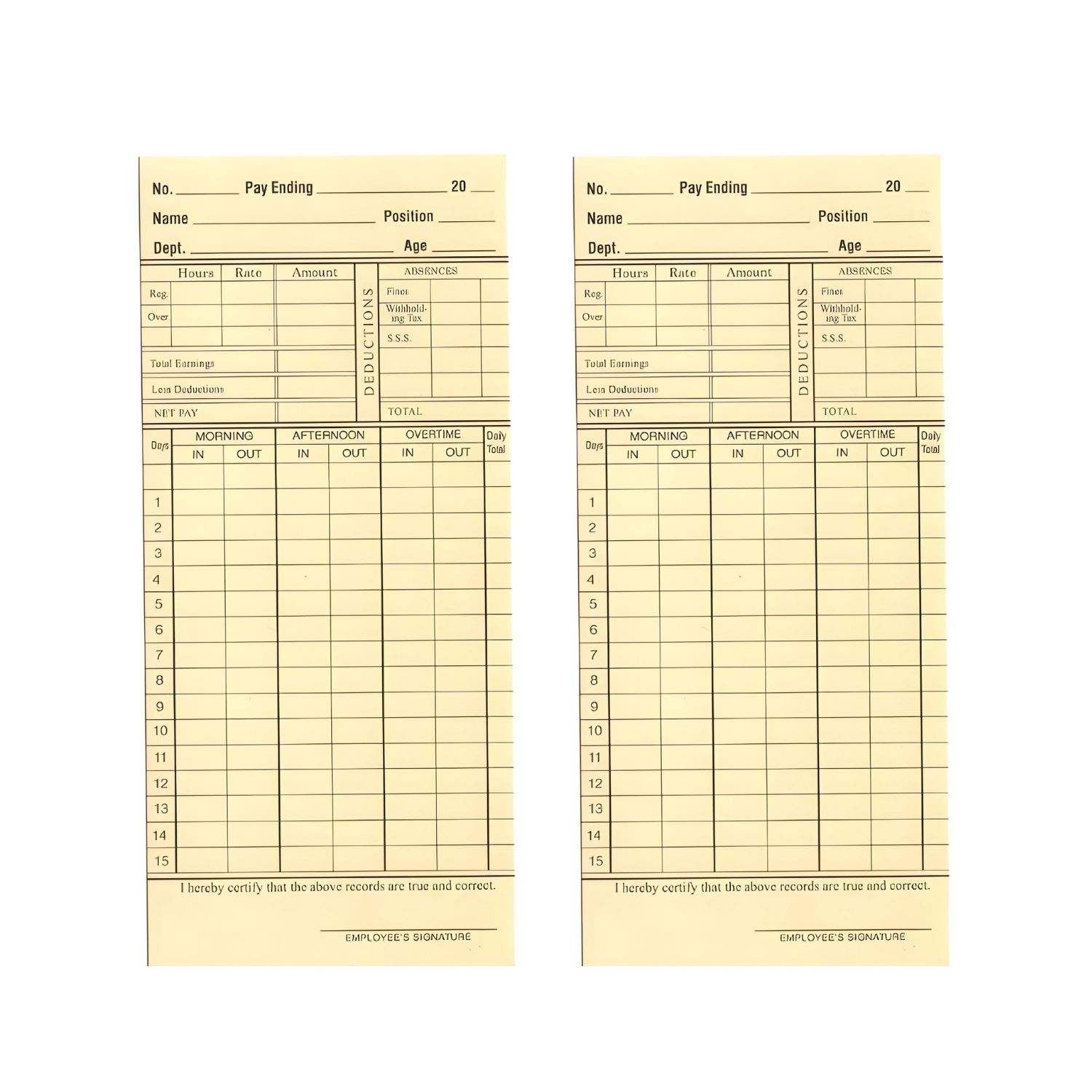 Form 48 with Pad