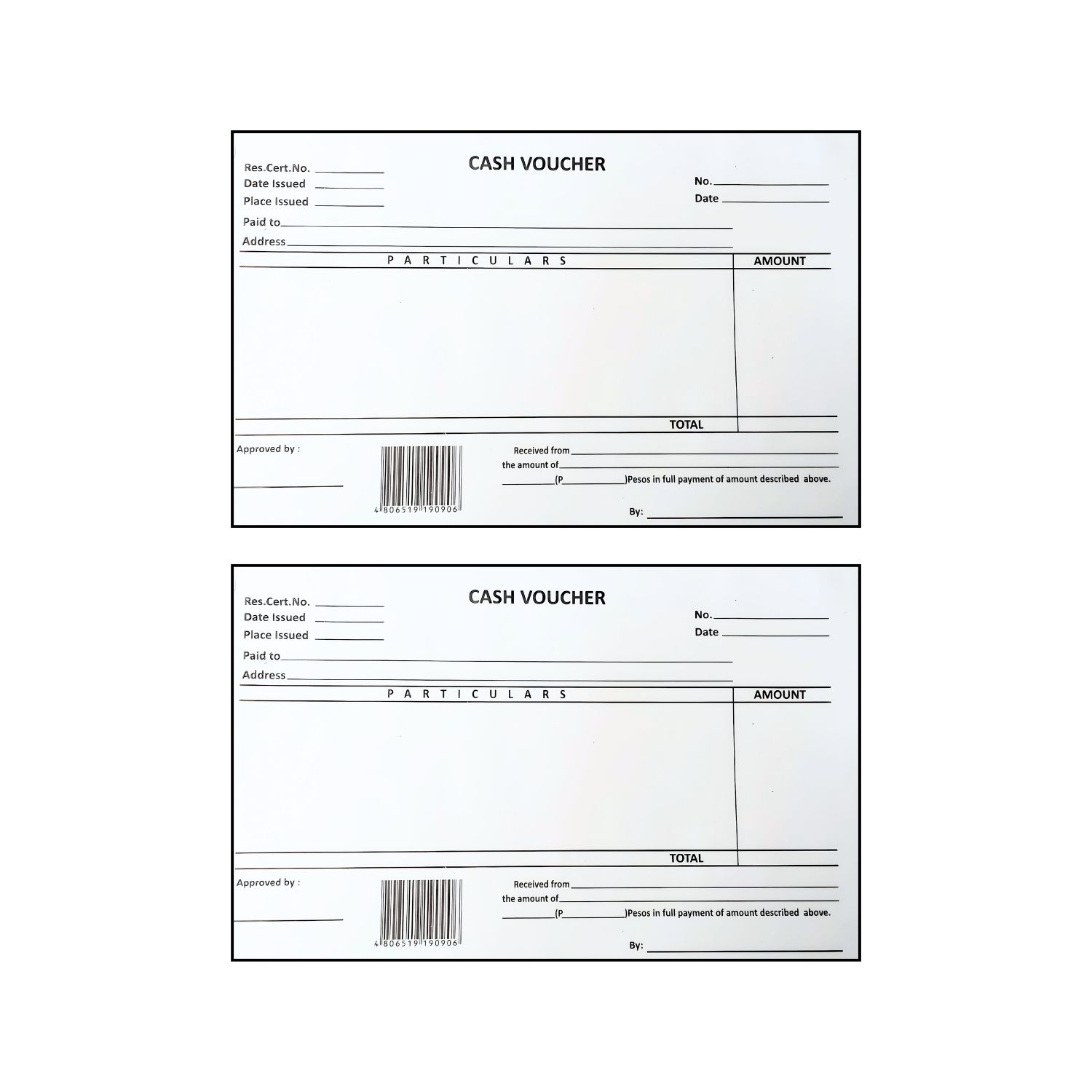 Cash Voucher