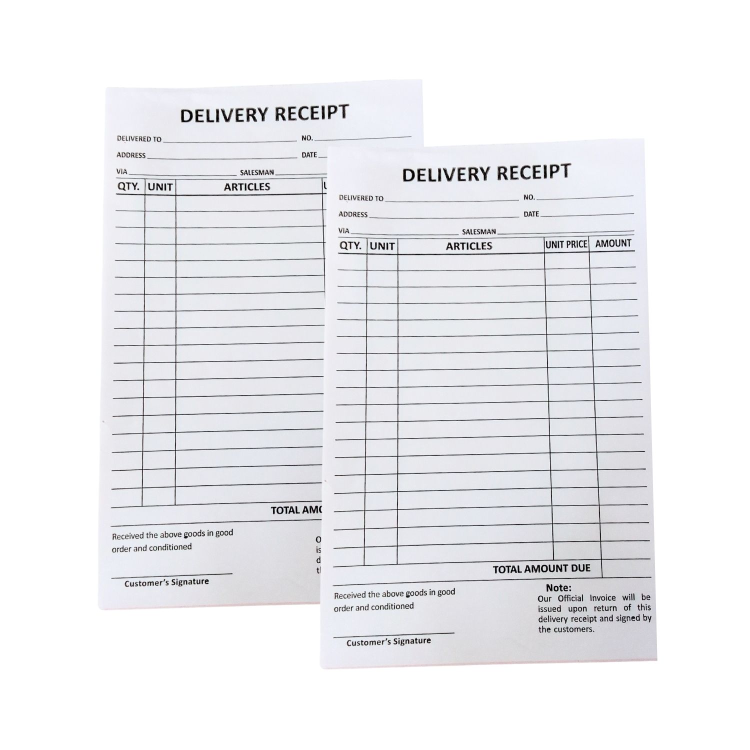 Delivery Receipts option photo