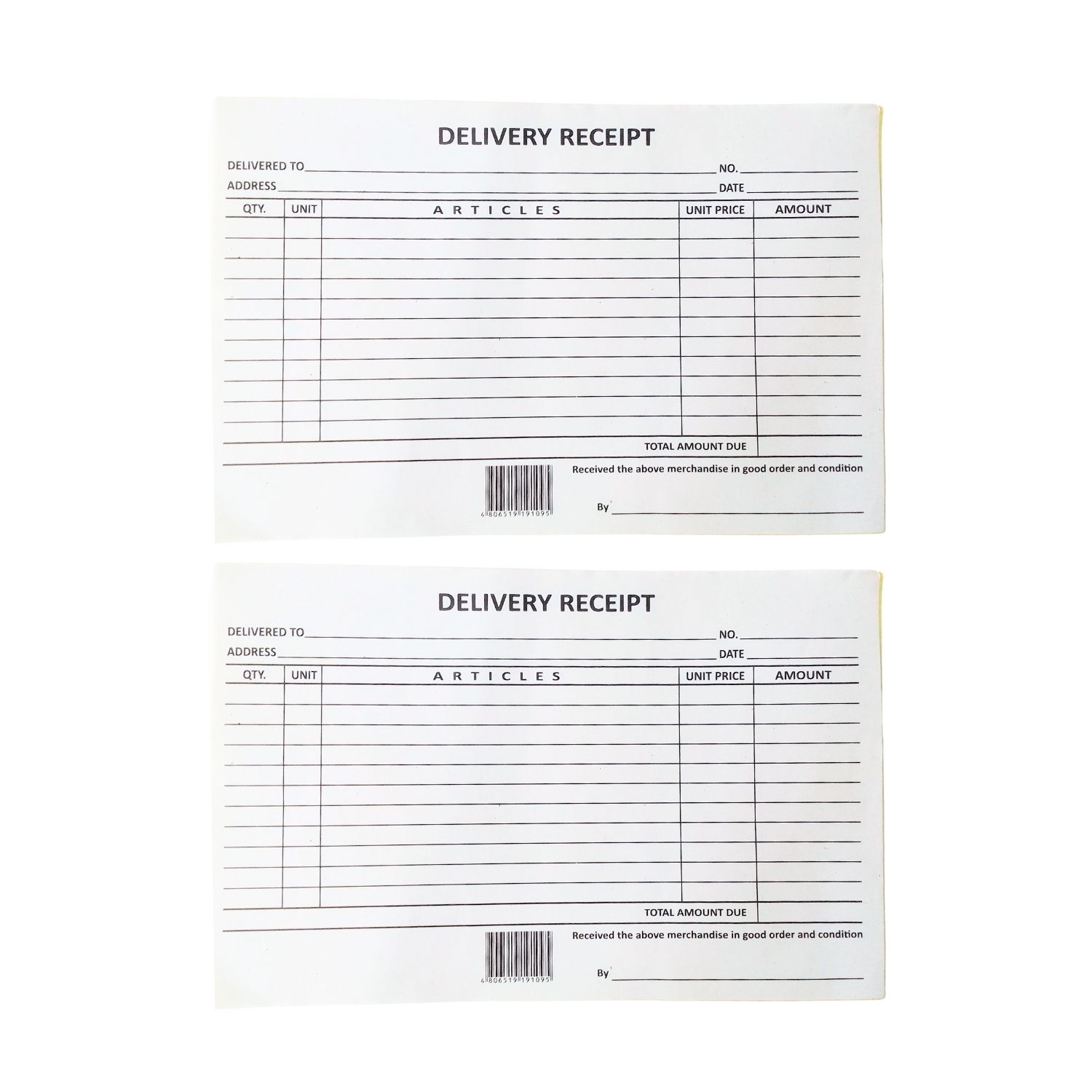 Delivery Receipts option photo