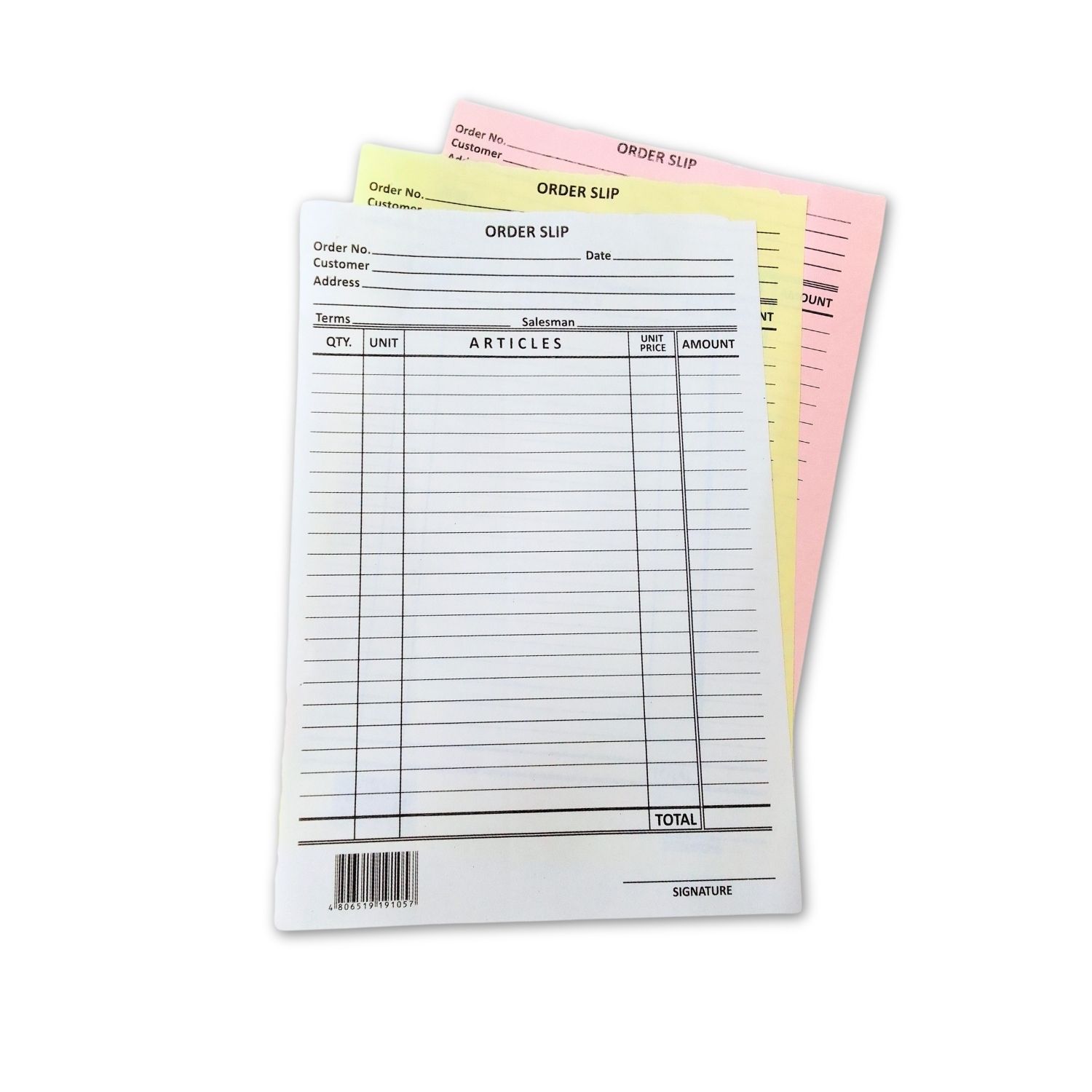 Order Slips photo