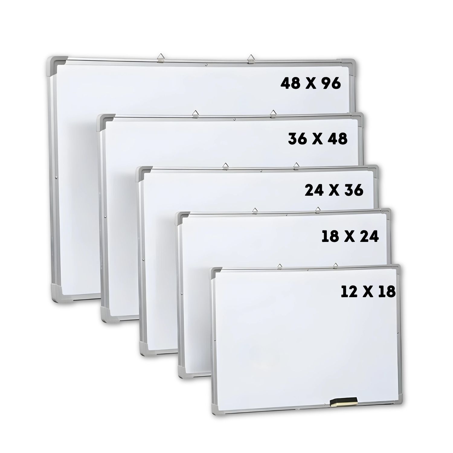Whiteboard with Aluminum Frame photo