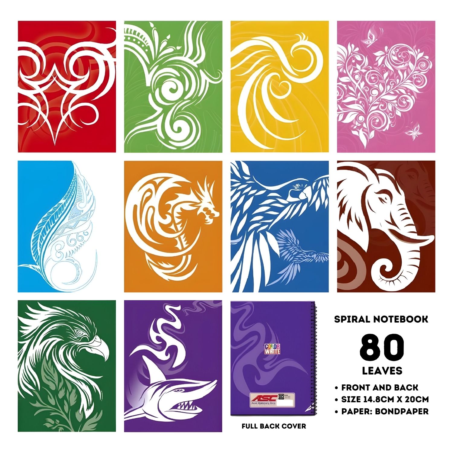 Asian Spiral Notebook 80lvs option photo
