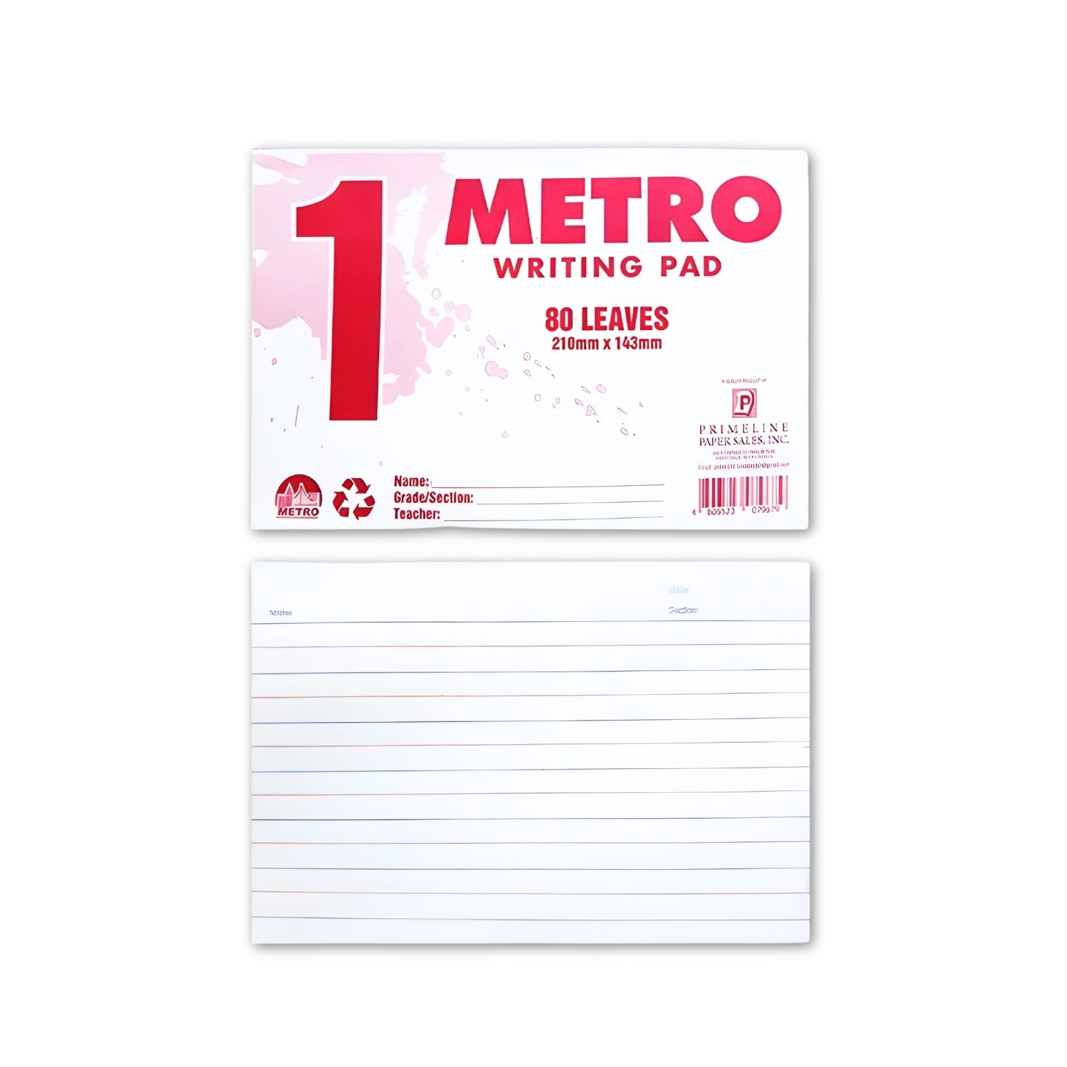 Metro Writing Pad 80lvs