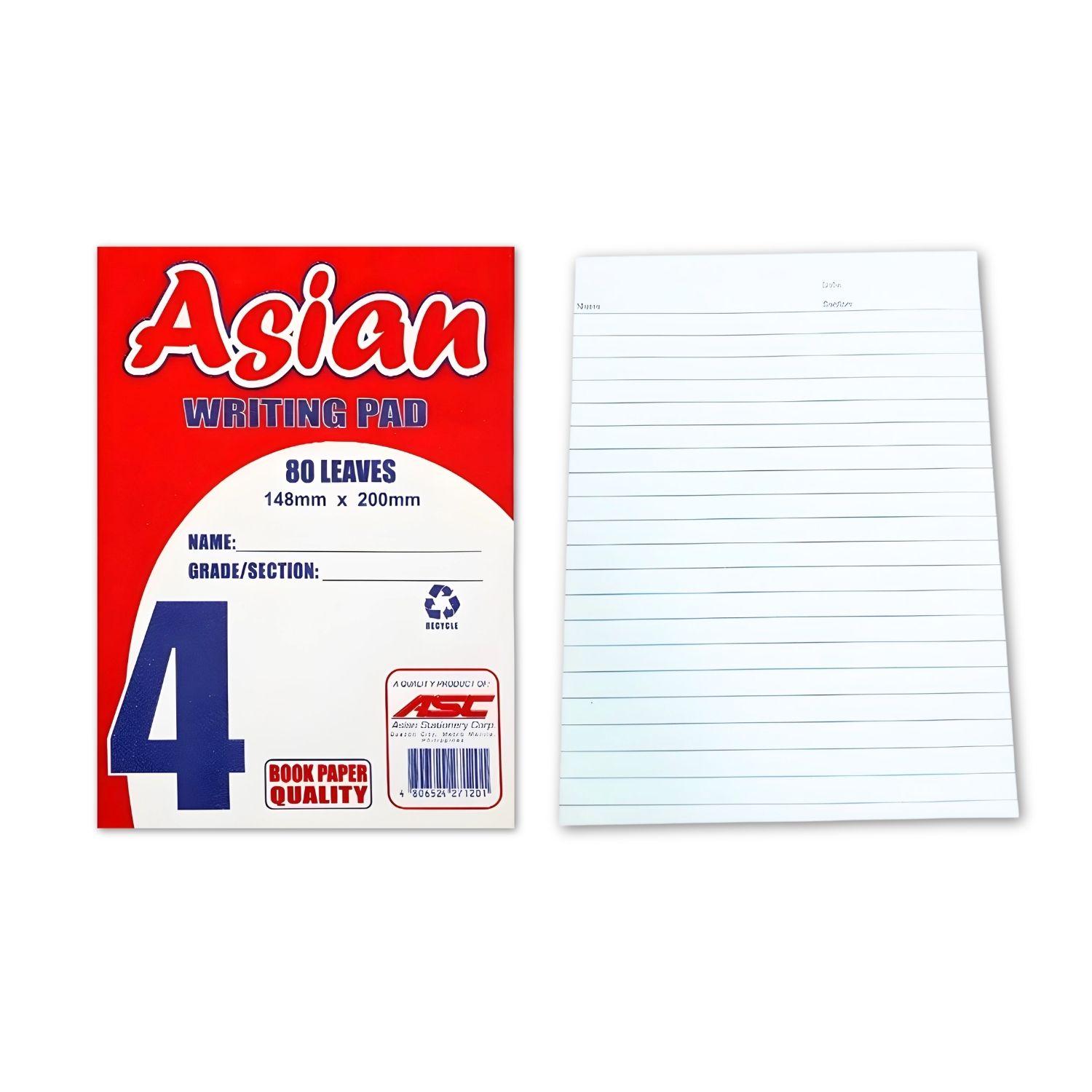Asian Grade Writing Pad option photo
