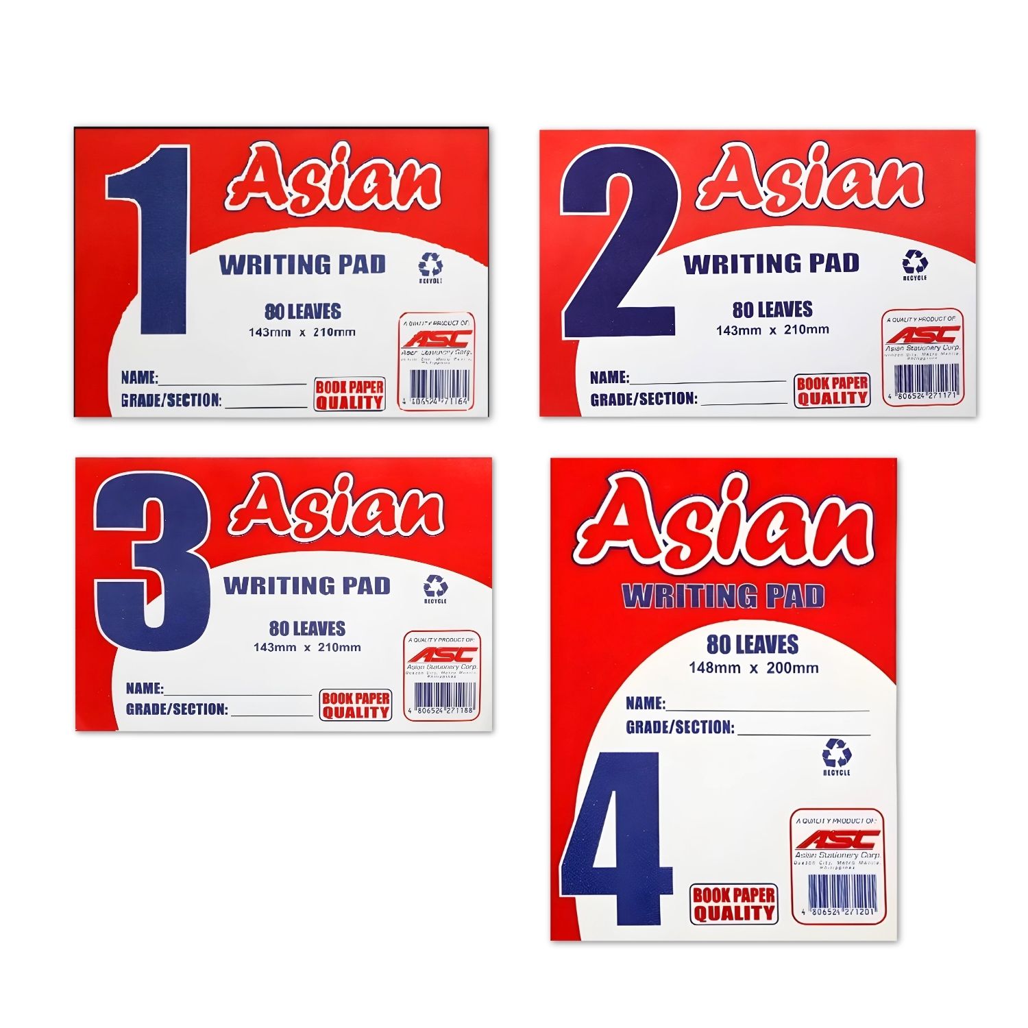 Asian Grade Writing Pad photo