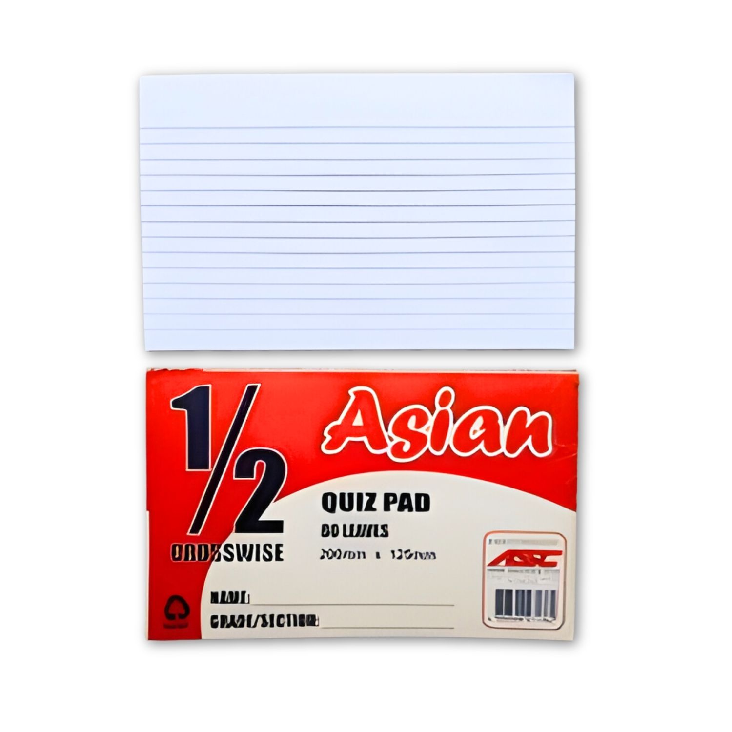 Asian Quiz Pads 1/4, 1/2 option photo