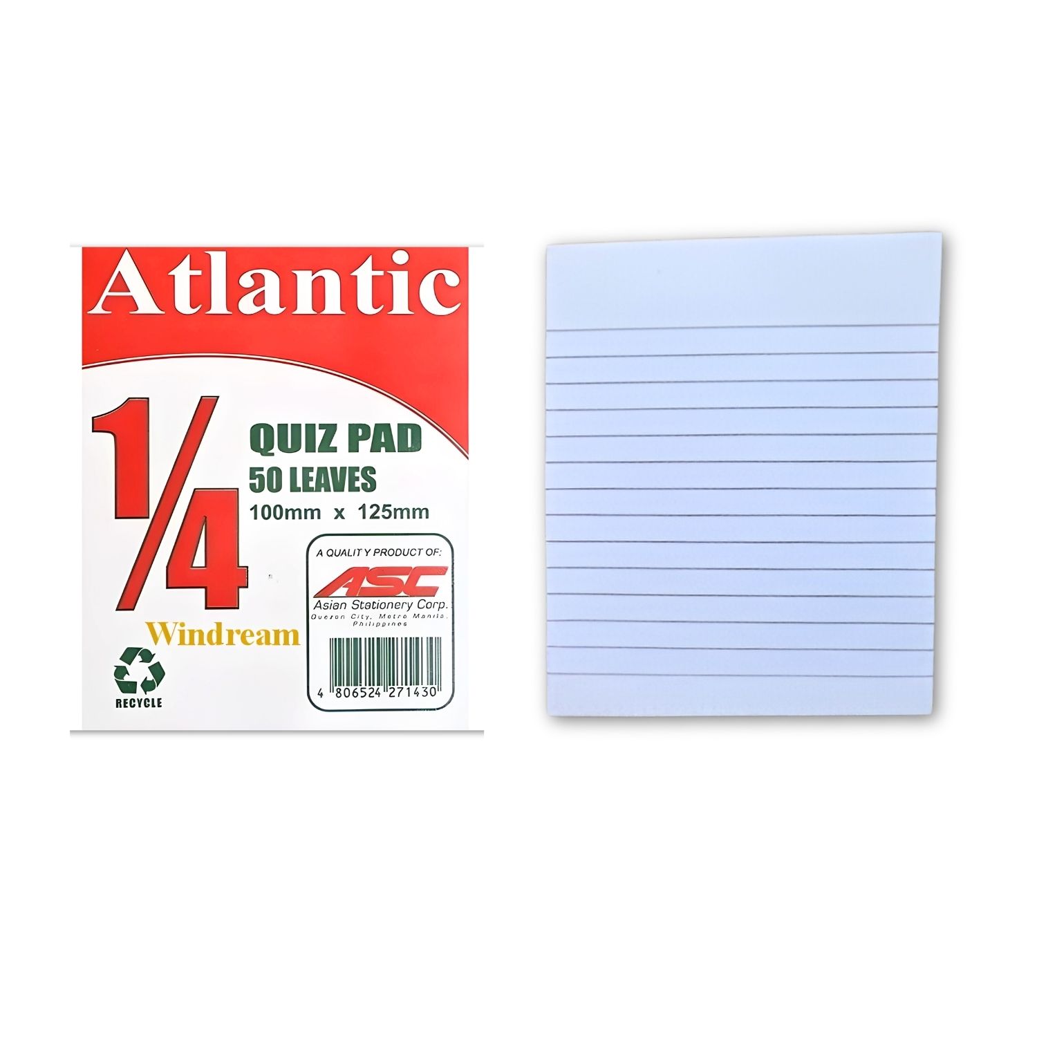 Atlantic Quiz Pads 1/4, 1/2