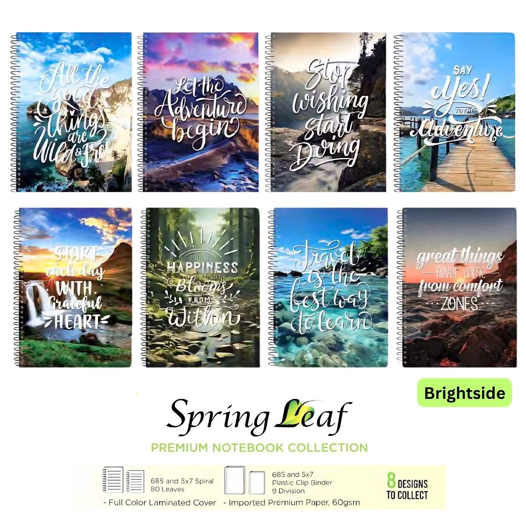 Spring Leaf Notebook - Single Wire option photo