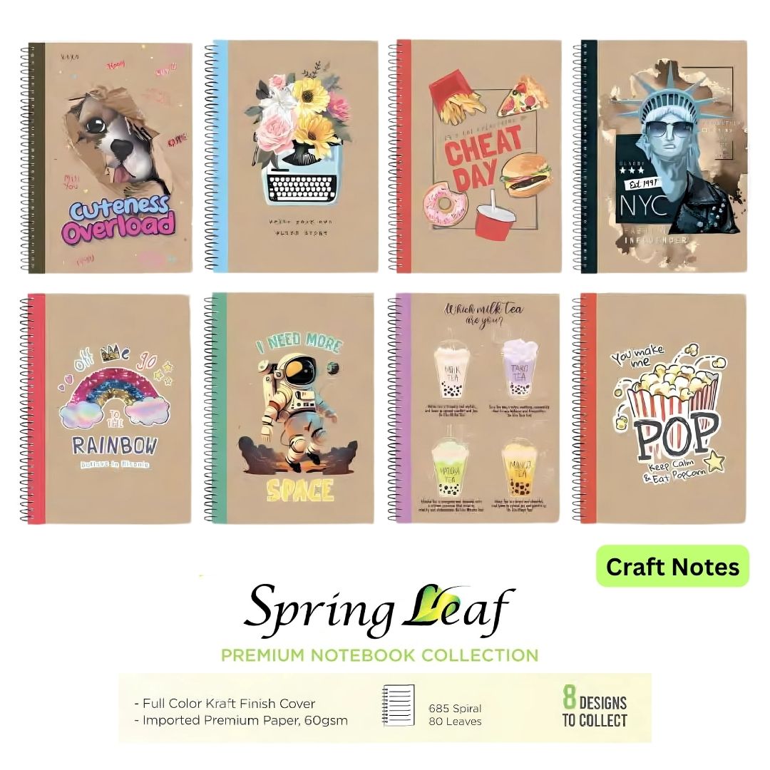 Spring Leaf Notebook - Single Wire option photo