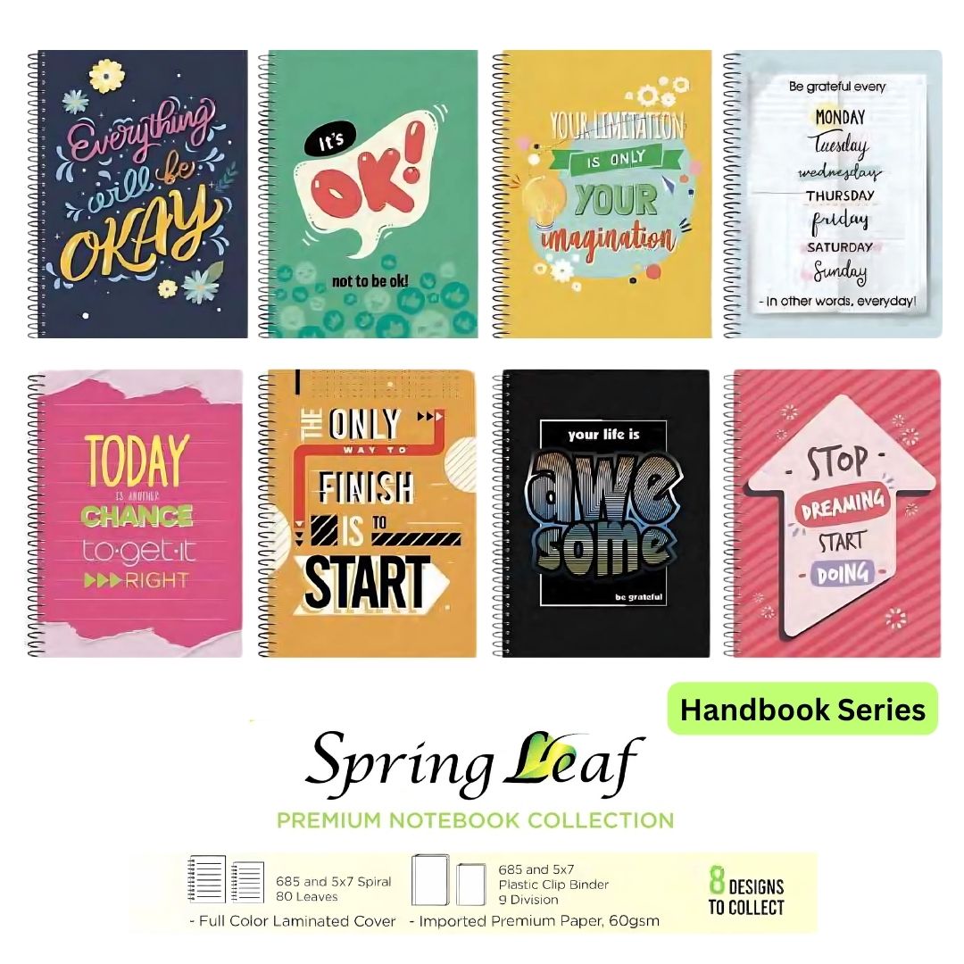 Spring Leaf Notebook - Single Wire option photo