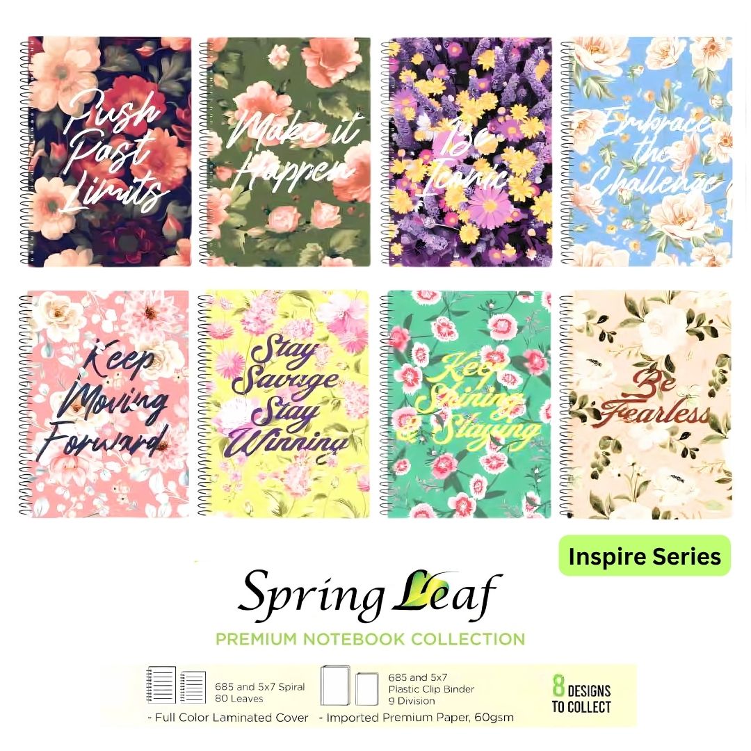 Spring Leaf Notebook - Single Wire option photo