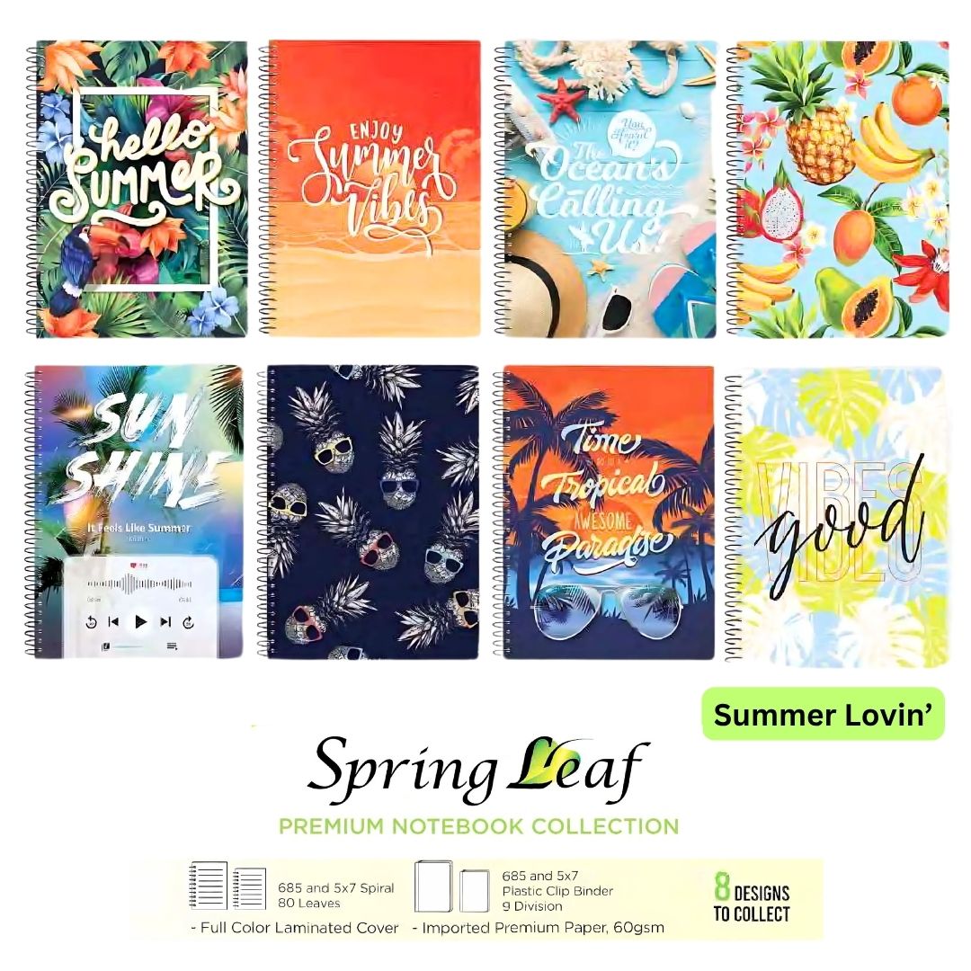 Spring Leaf Notebook - Single Wire option photo