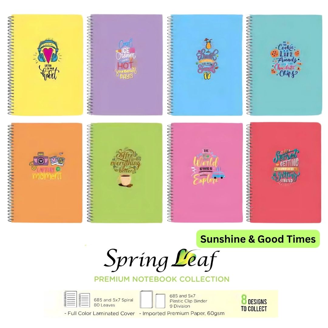 Spring Leaf Notebook - Single Wire option photo