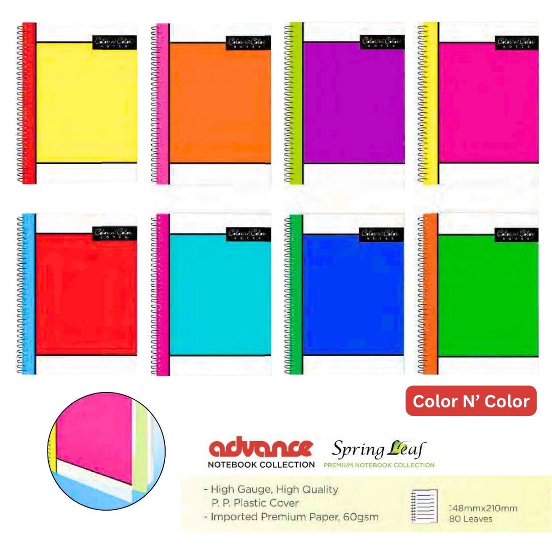 Advance PP Plastic Spiral and Soft Ring Bind option photo