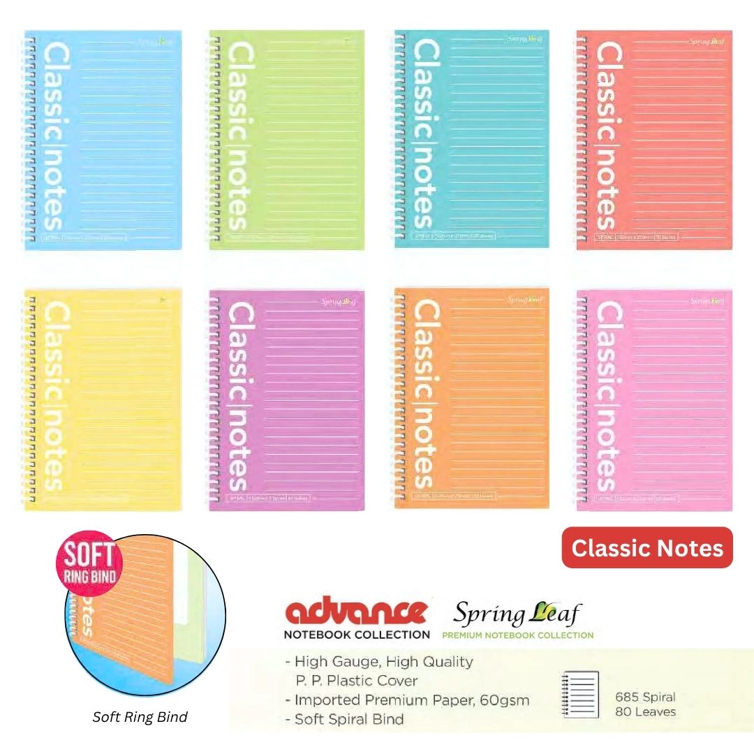 Advance PP Plastic Spiral and Soft Ring Bind option photo