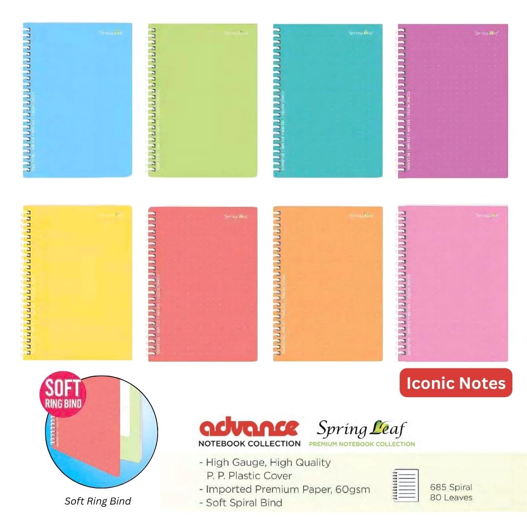 Advance PP Plastic Spiral and Soft Ring Bind option photo