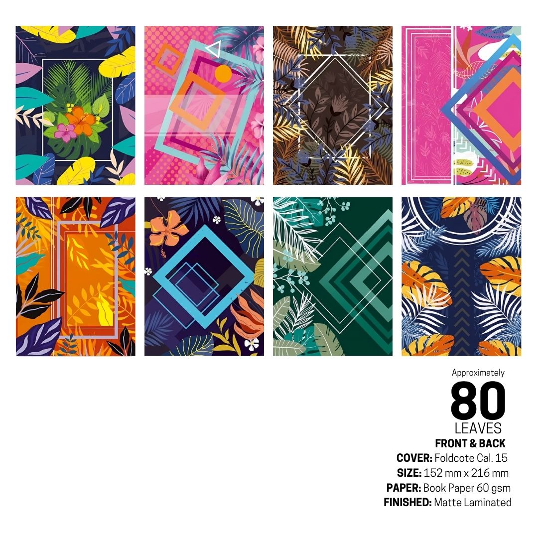 Asian 685 Spiral and Yarn Notebook  option photo