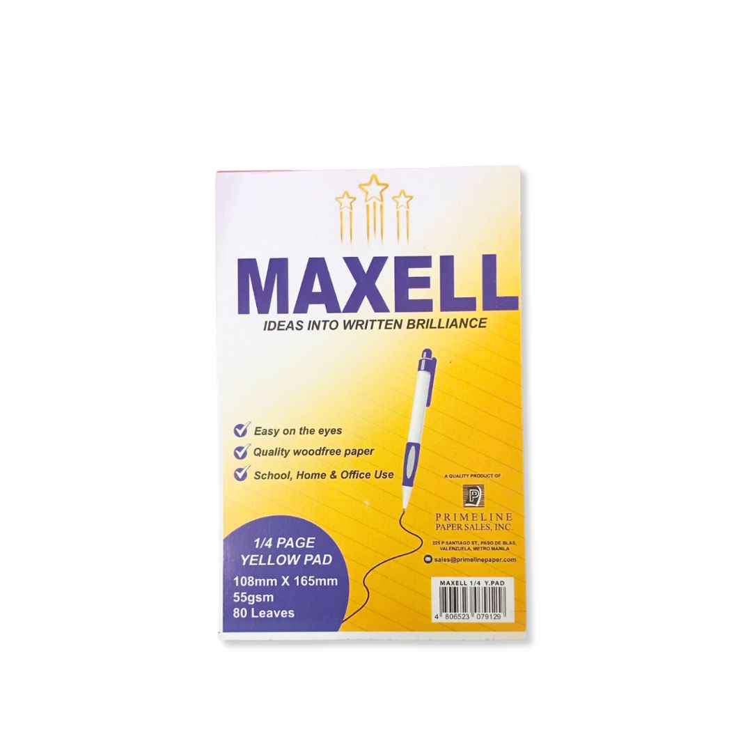 Maxell Yellow Quiz Pad 80 lvs
