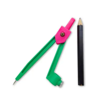 Plastic Compass with Pencil