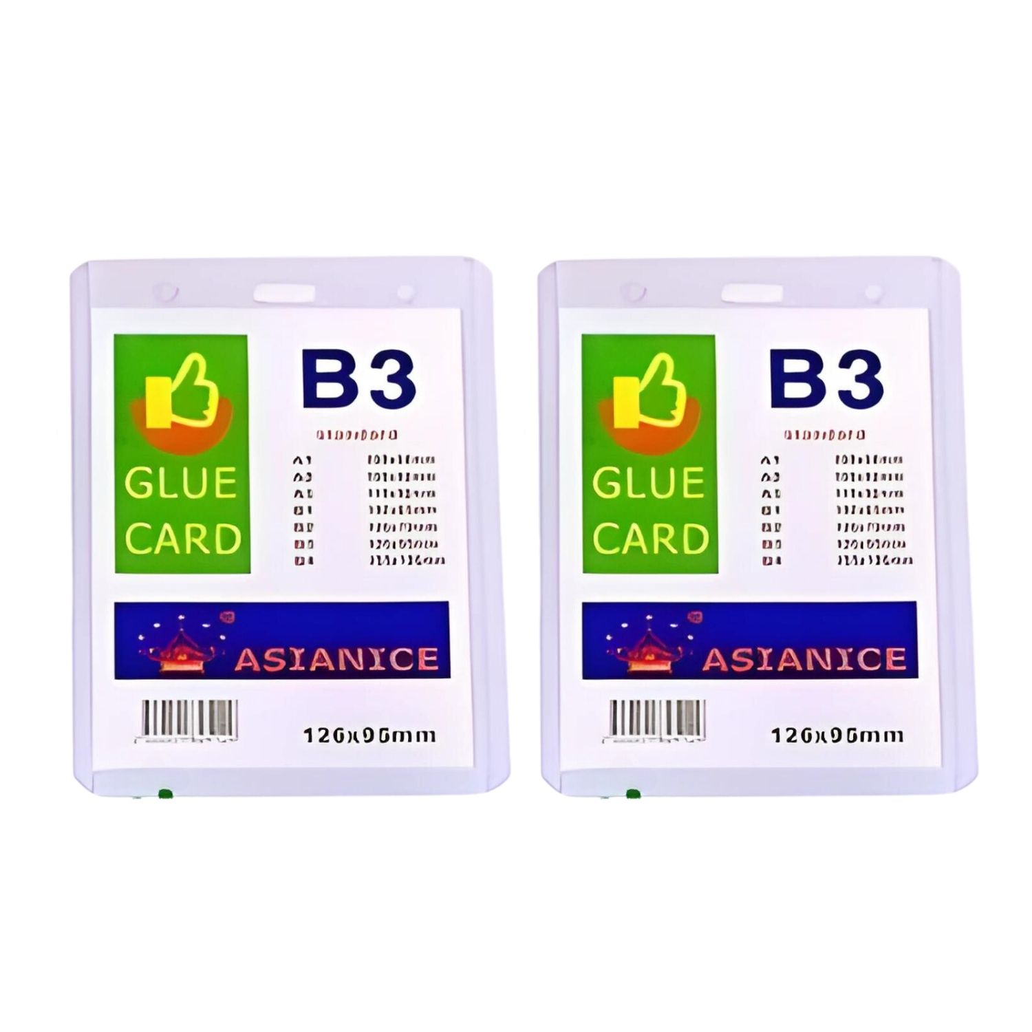 ID Glue Card Thick Horizontal and Vertical option photo