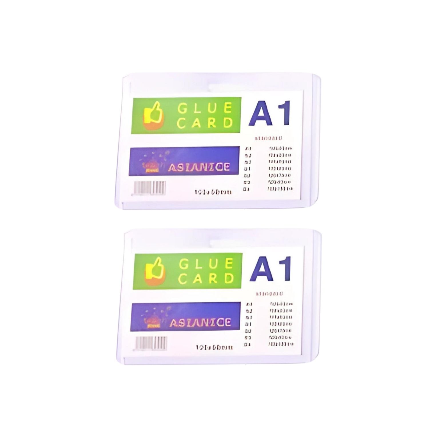 ID Glue Card Thick Horizontal and Vertical