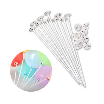 Balloon Stick and Cap White